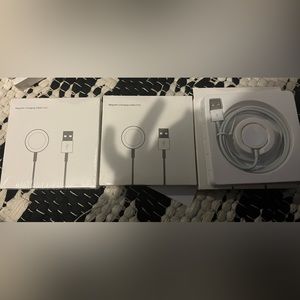 Comes with 3 new Apple watch chargers